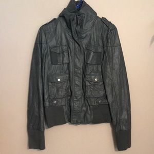 Faux leather jacket